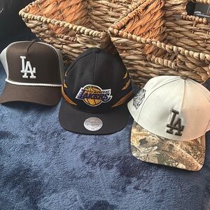 Men’s 3 pack LA hats lakers hat SnapBack